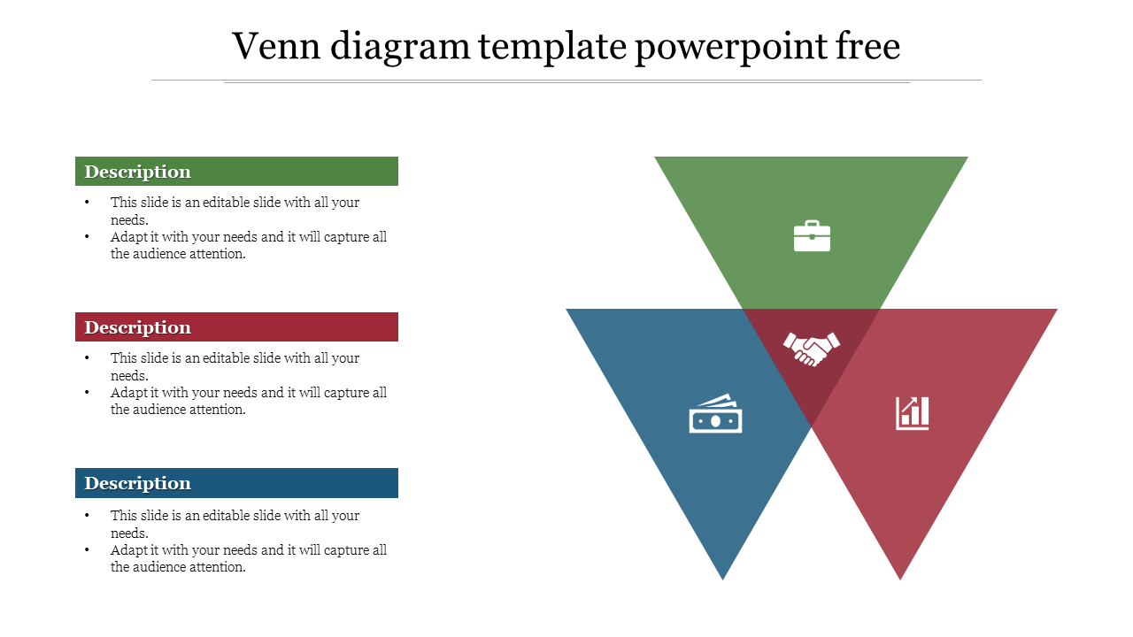 Free - Stunning Venn Diagram Template PowerPoint Free Slide